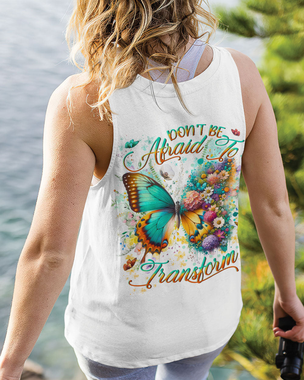 Don_E2_80_99t Be Afraid to Transform Butterfly Floral Inspirational AOP Shirts _7_ G3ugV