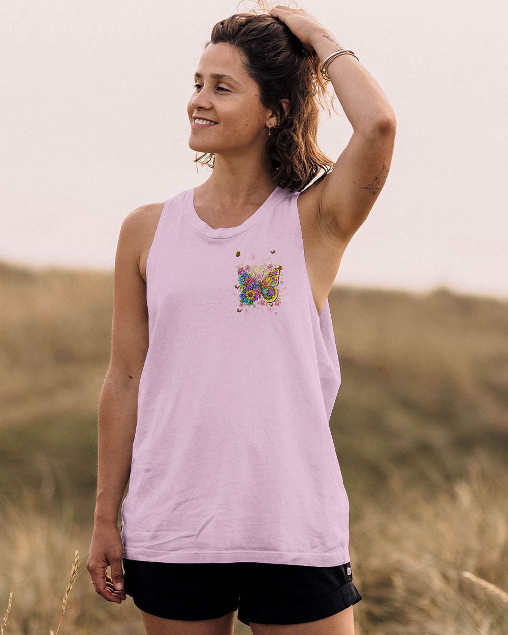 Don_E2_80_99t Be Afraid to Transform Butterfly Floral Inspirational Graphic for Women AOP Shirts _10_ 5UmB0