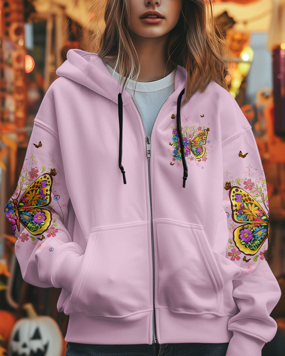 Don_E2_80_99t Be Afraid to Transform Butterfly Floral Inspirational Graphic for Women AOP Shirts _8_ bDJGD