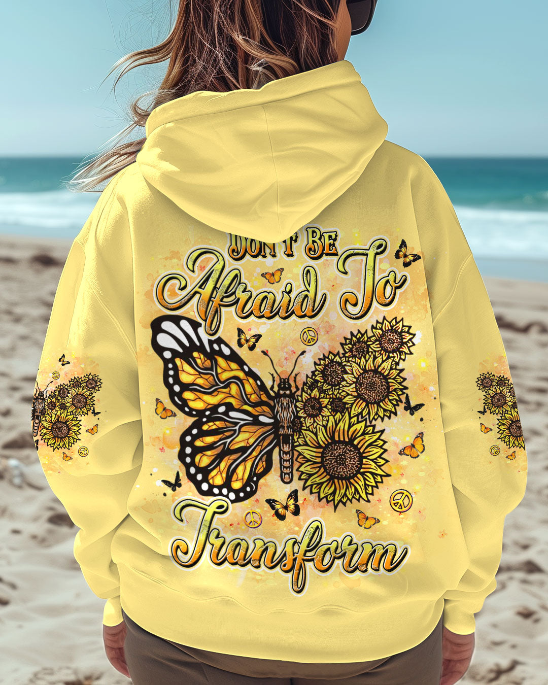 Don_E2_80_99t Be Afraid to Transform Butterfly and Sunflower Inspirational AOP Shirts _3_ oRMid