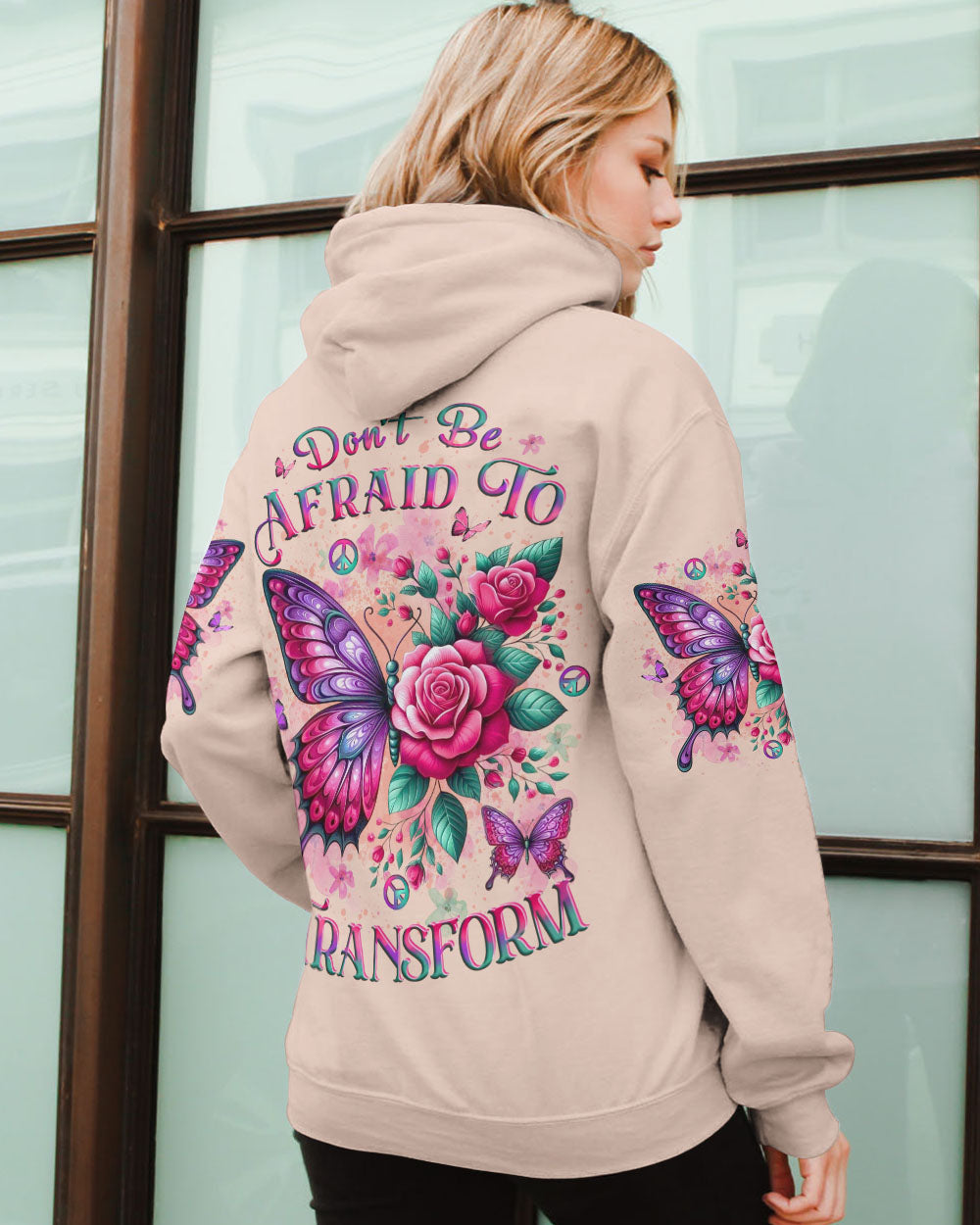 Don_E2_80_99t Be Afraid to Transform Butterfly with Rose Design AOP Shirts _12_ OhnFX