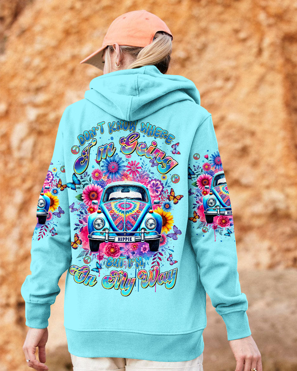Don_E2_80_99t Know Where I_E2_80_99m Going But I_E2_80_99m On My Way Hippie VW Bug and Flower AOP Shirts _11_ oAyRf