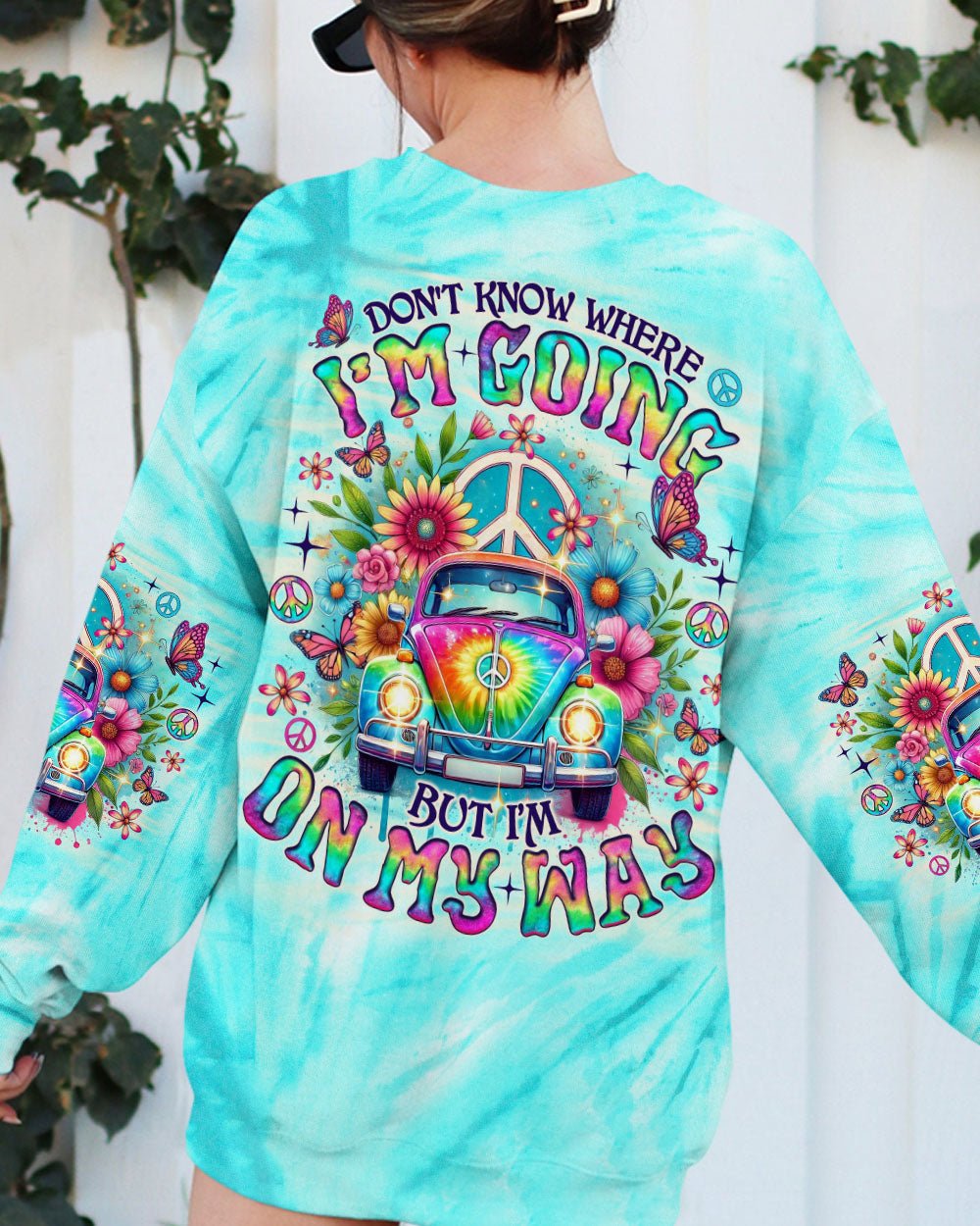 Don_E2_80_99t Know Where I_E2_80_99m Going Tie Dye Hippie Peace Van Graphic AOP Shirts _10_ SSN2B