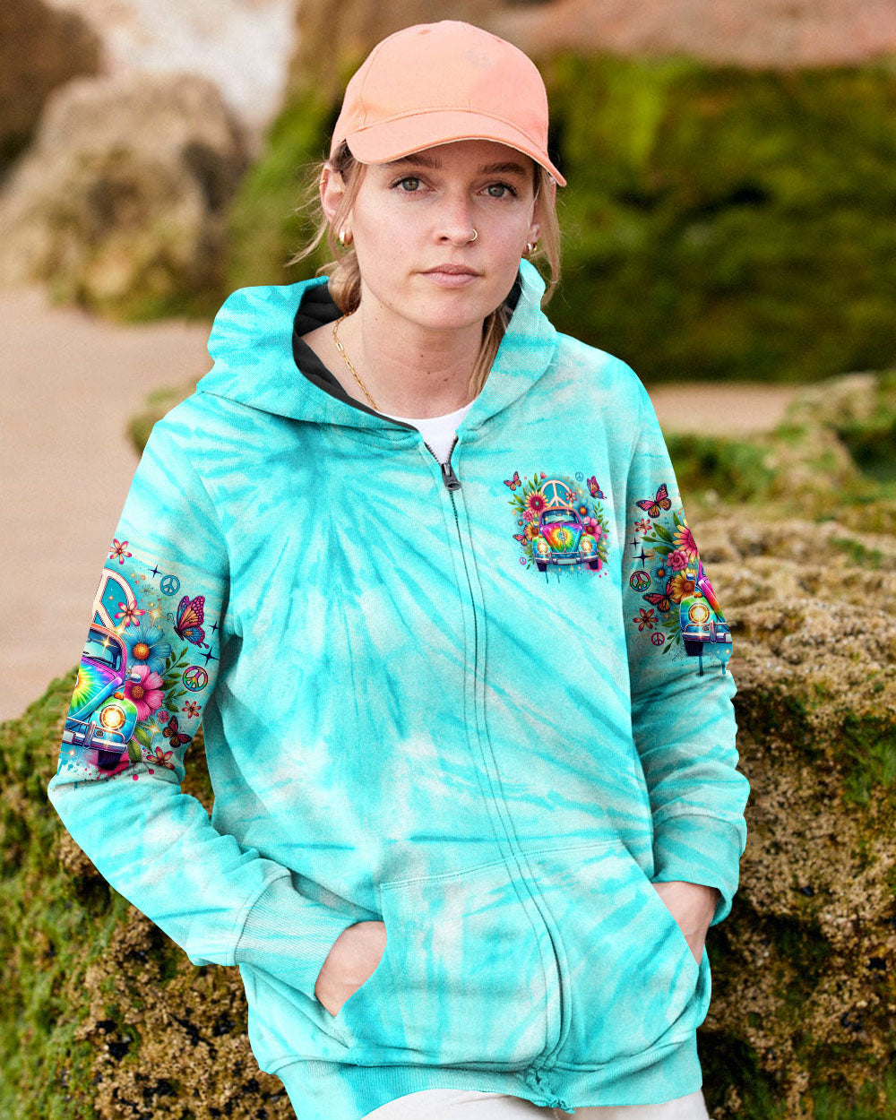 Don_E2_80_99t Know Where I_E2_80_99m Going Tie Dye Hippie Peace Van Graphic AOP Shirts _11_ 84tGl