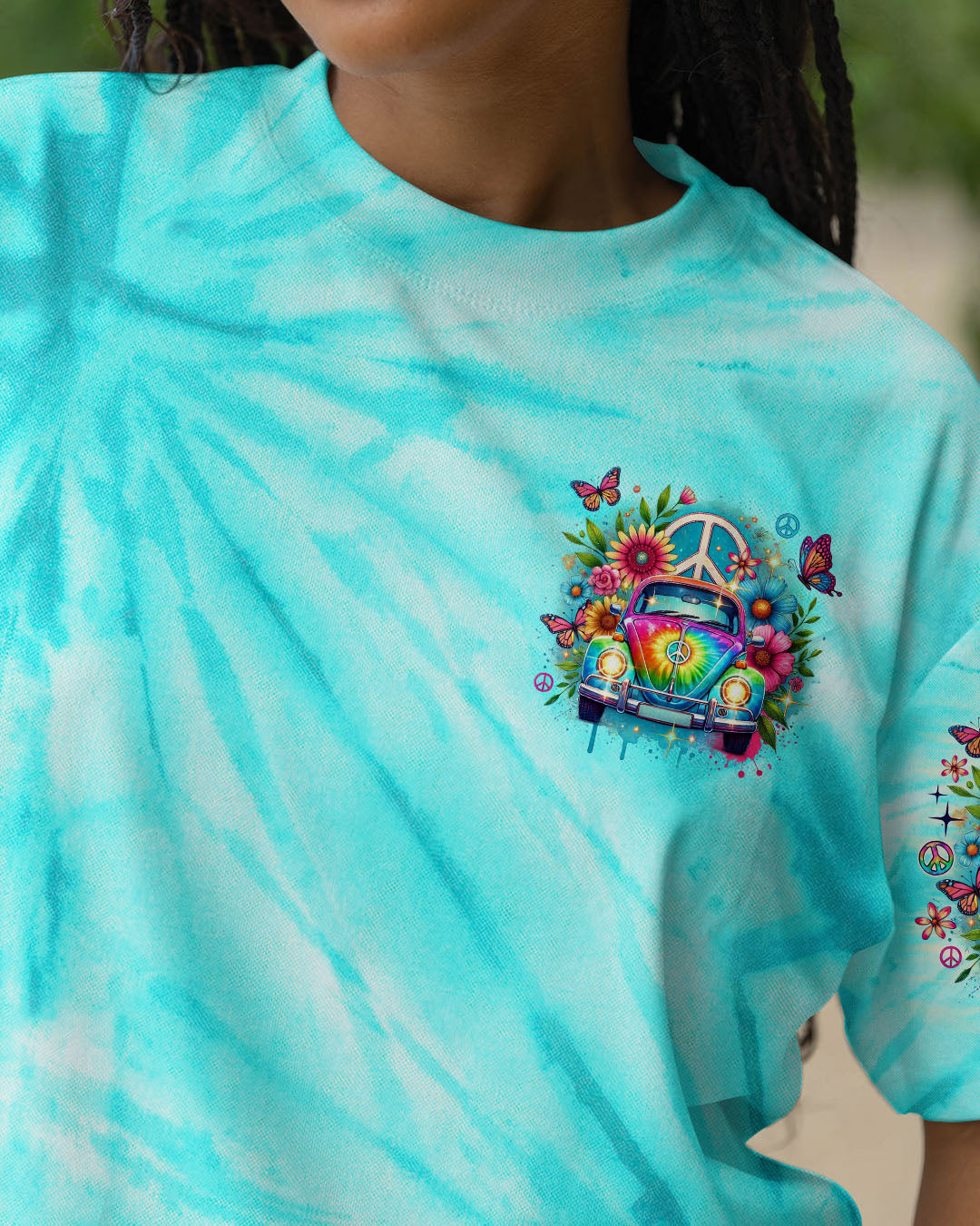 Don_E2_80_99t Know Where I_E2_80_99m Going Tie Dye Hippie Peace Van Graphic AOP Shirts _3_ BKIvD