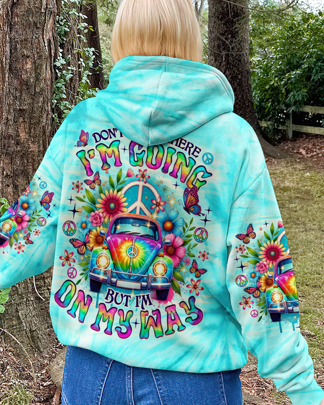 Don_E2_80_99t Know Where I_E2_80_99m Going Tie Dye Hippie Peace Van Graphic AOP Shirts _8_ tWL8p