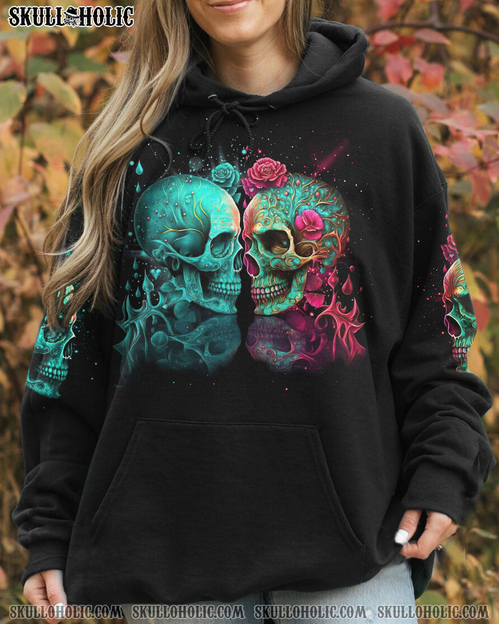 Don_E2_80_99t Try to Figure Me Out _E2_80_93 I_E2_80_99m a Special Kind of Twisted Colorful Skull Couple AOP Shirts _4_ 8QpXr