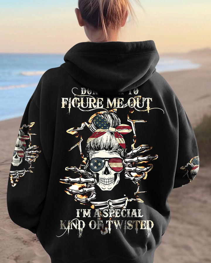 Don_E2_80_99t Try to Figure Me Out _E2_80_93 I_E2_80_99m a Special Kind of Twisted Patriotic Skull Biker Style AOP Shirts _1_ zQHEL