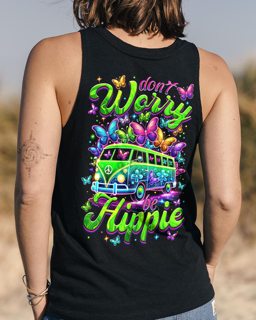 Don_E2_80_99t Worry Be Hippie Neon Peace Van and Butterfly Hippie Graphic AOP Shirts _11_ itGf2