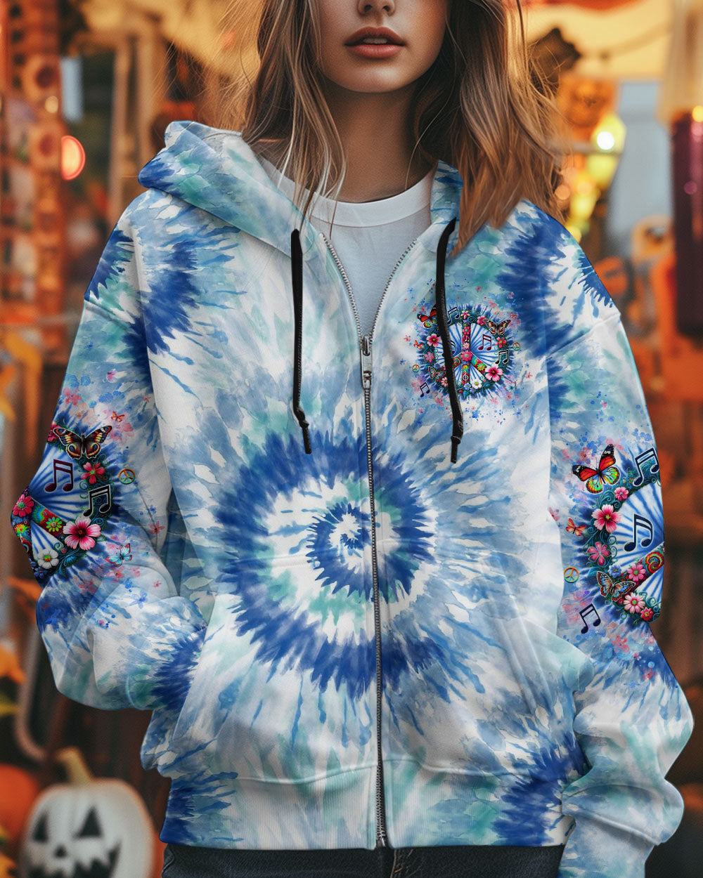 Don_E2_80_99t Worry Be Hippie Tie Dye Peace Sign and Floral Design AOP Shirts _4_ FfvW2