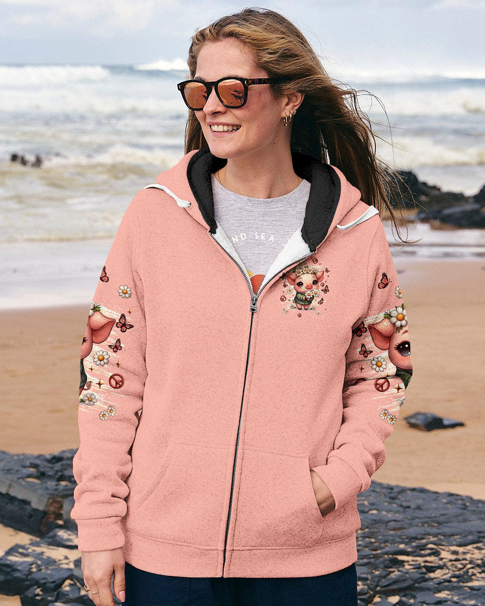 Don_E2_80_99t Worry Be Piggy Cute Pig with Flower Crown _26 Peace Sign AOP Shirts _8_ en4vq