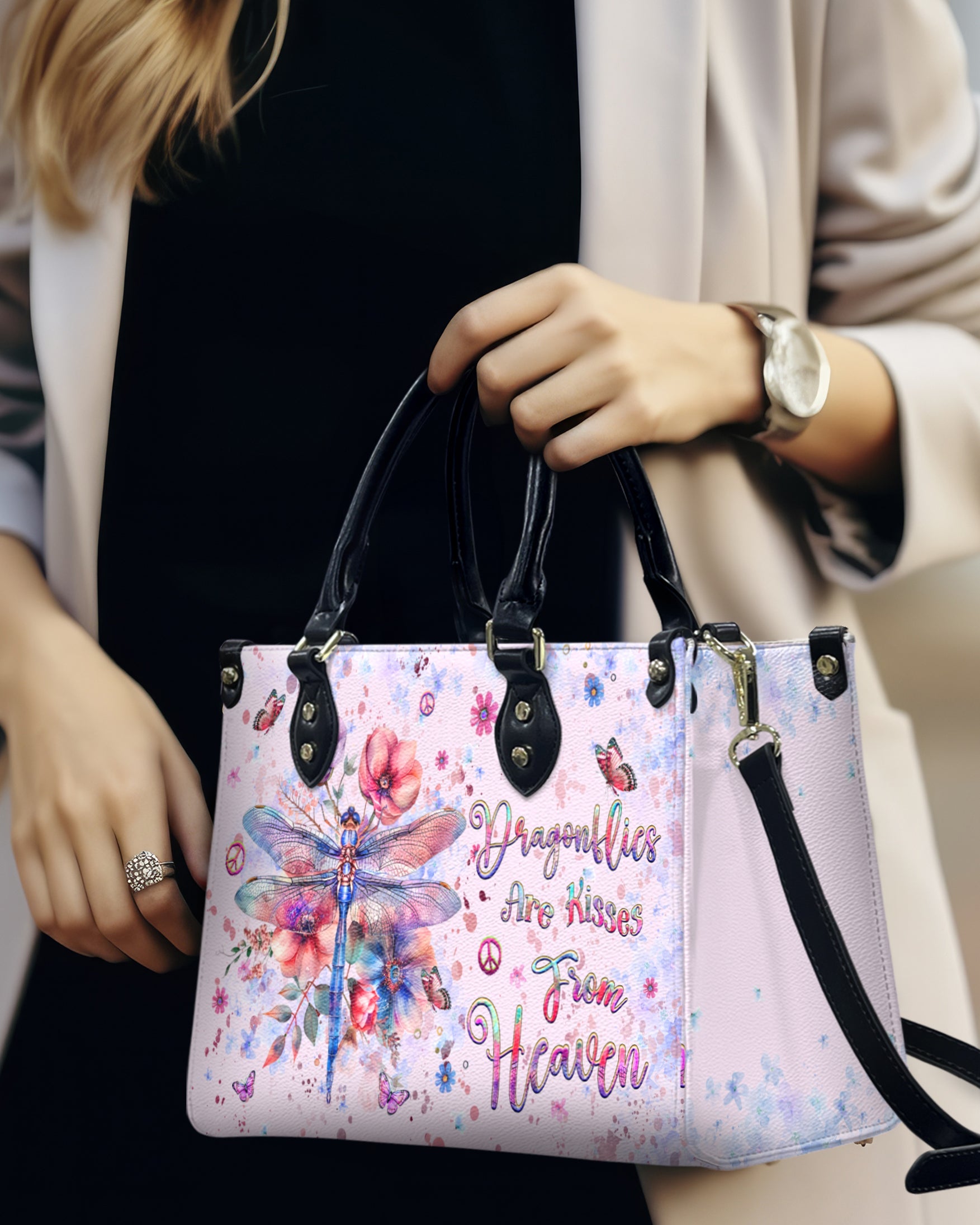 Dragonflies Are Kisses From Heaven Hippie Leather Bag Gift for Women _3_ Xuog7