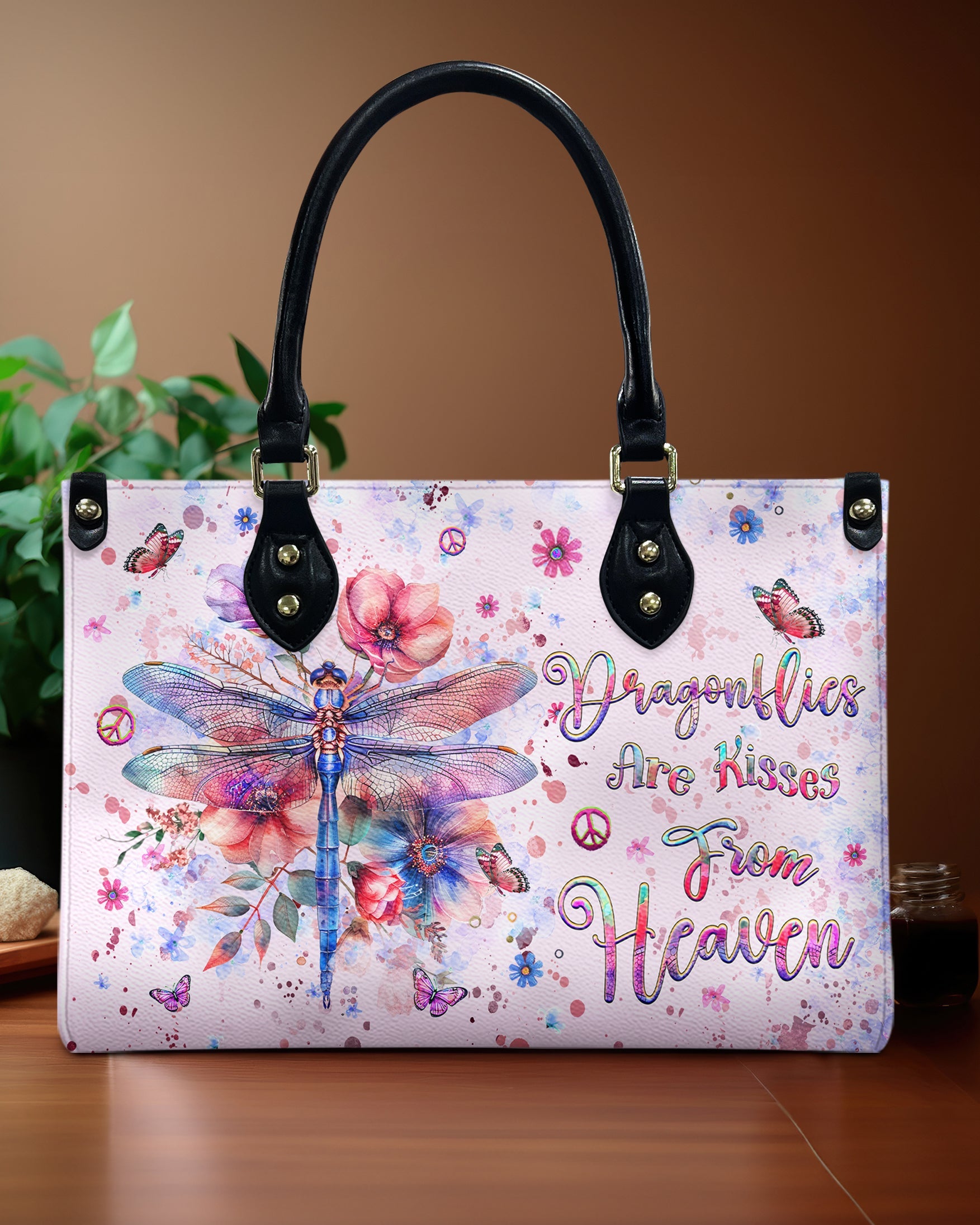 Dragonflies Are Kisses From Heaven Hippie Lether Bag Gift for Women _1_ t54c0