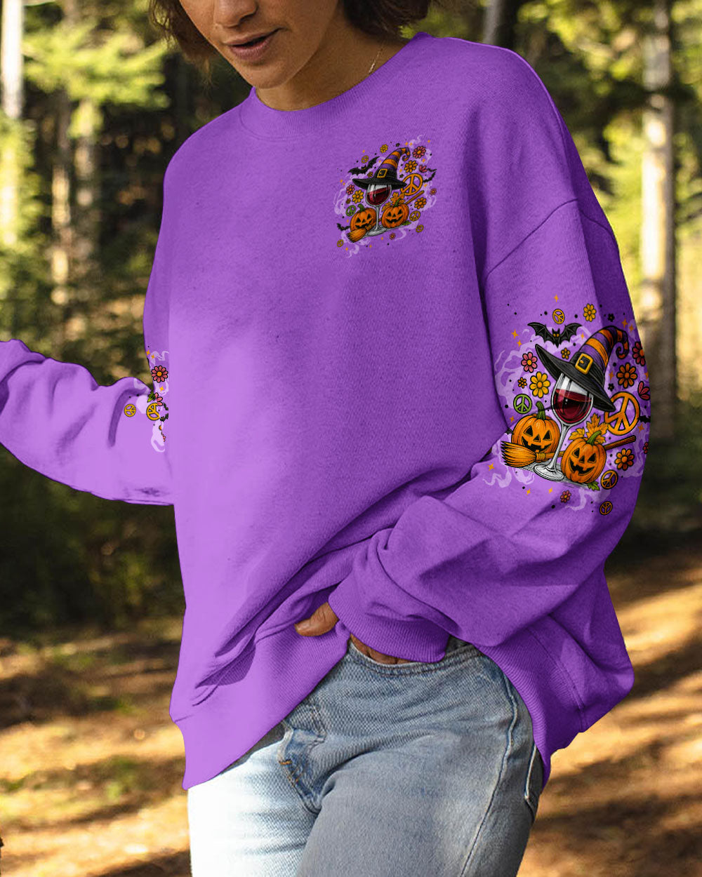 Drink Up Witches Halloween Wine Glass Pumpkins _26 Witch Hat AOP Shirts _2_ tipjB