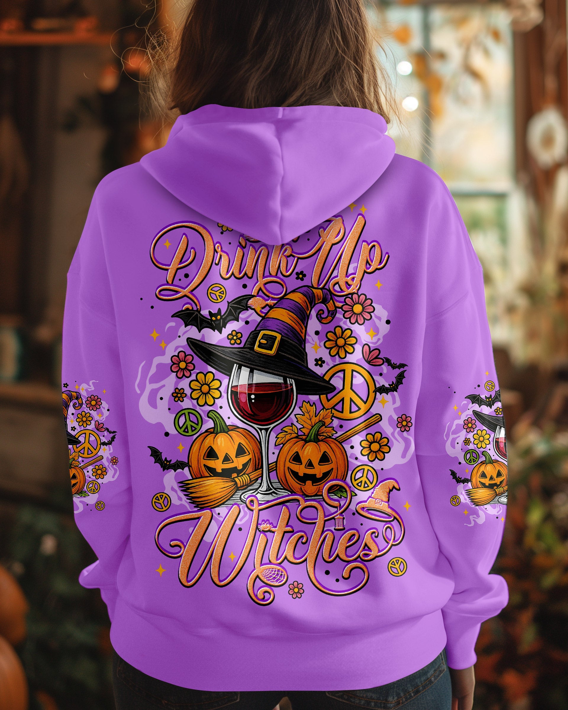 Drink Up Witches Halloween Wine Glass Pumpkins _26 Witch Hat AOP Shirts _8_ 6mECf