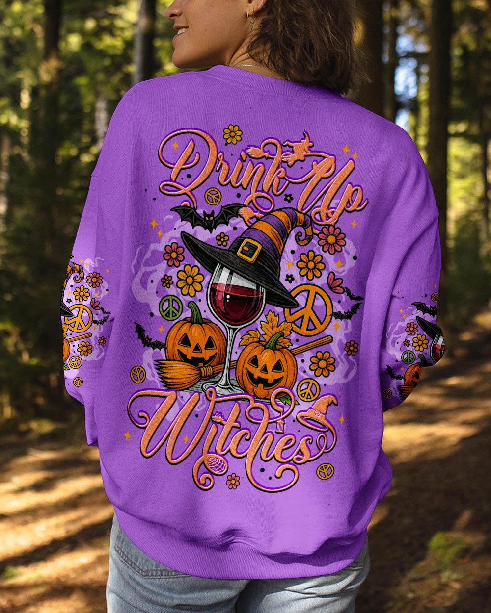 Drink Up Witches Halloween Wine Glass Pumpkins _26 Witch Hat AOP Shirts _9_ UCVhy