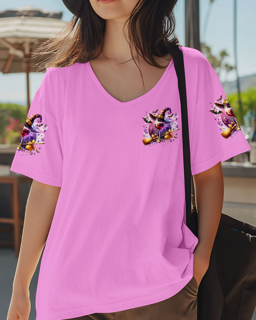 Drink Up Witches Witch Hat Wine Glass Pumpkins _26 Halloween Fun AOP Shirts _14_ n3Rd7