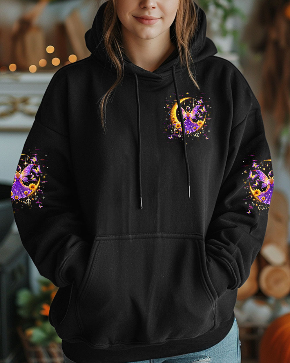 Eat Mushrooms See the Universe Psychedelic Mushroom Moon AOP Shirts _6_ 7QYr0