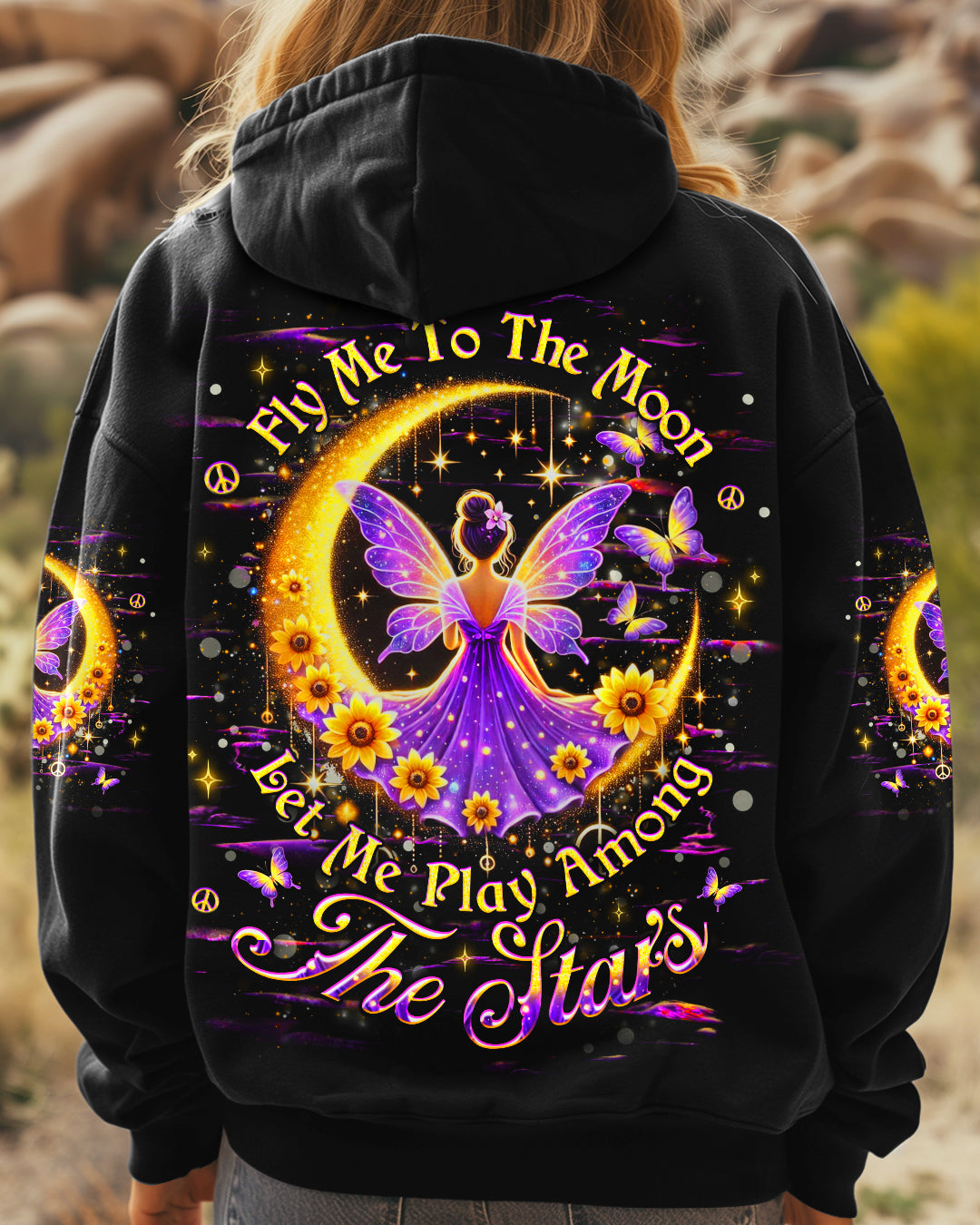 Eat Mushrooms See the Universe Psychedelic Mushroom Moon AOP Shirts _7_ mc29J