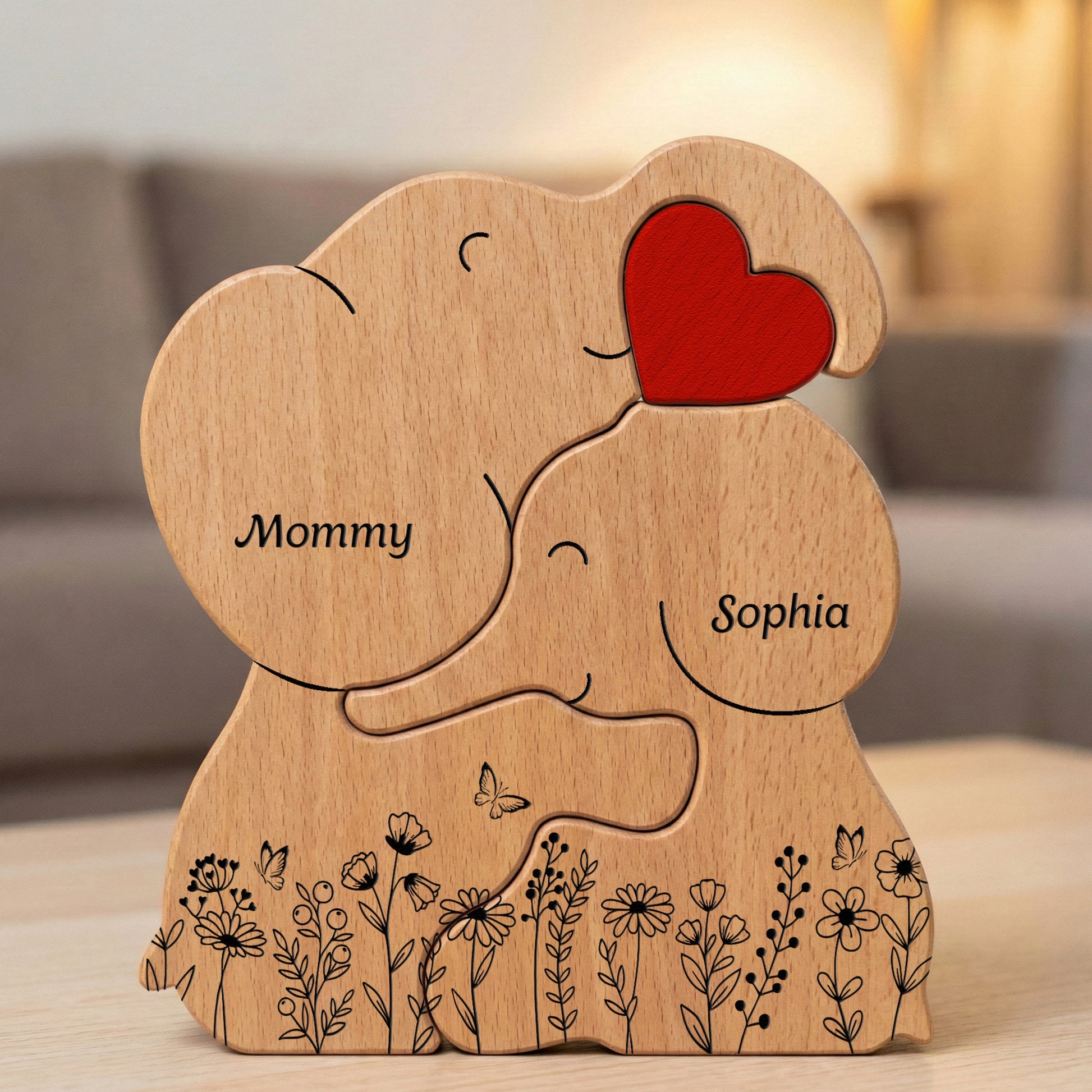 Elephant Family Parents _ Kids Custom Names Mother_s Day Gift Personalized Wooden Family Puzzle_5_1a60f649 8f84 491d bdc9 cdfe767c73fc