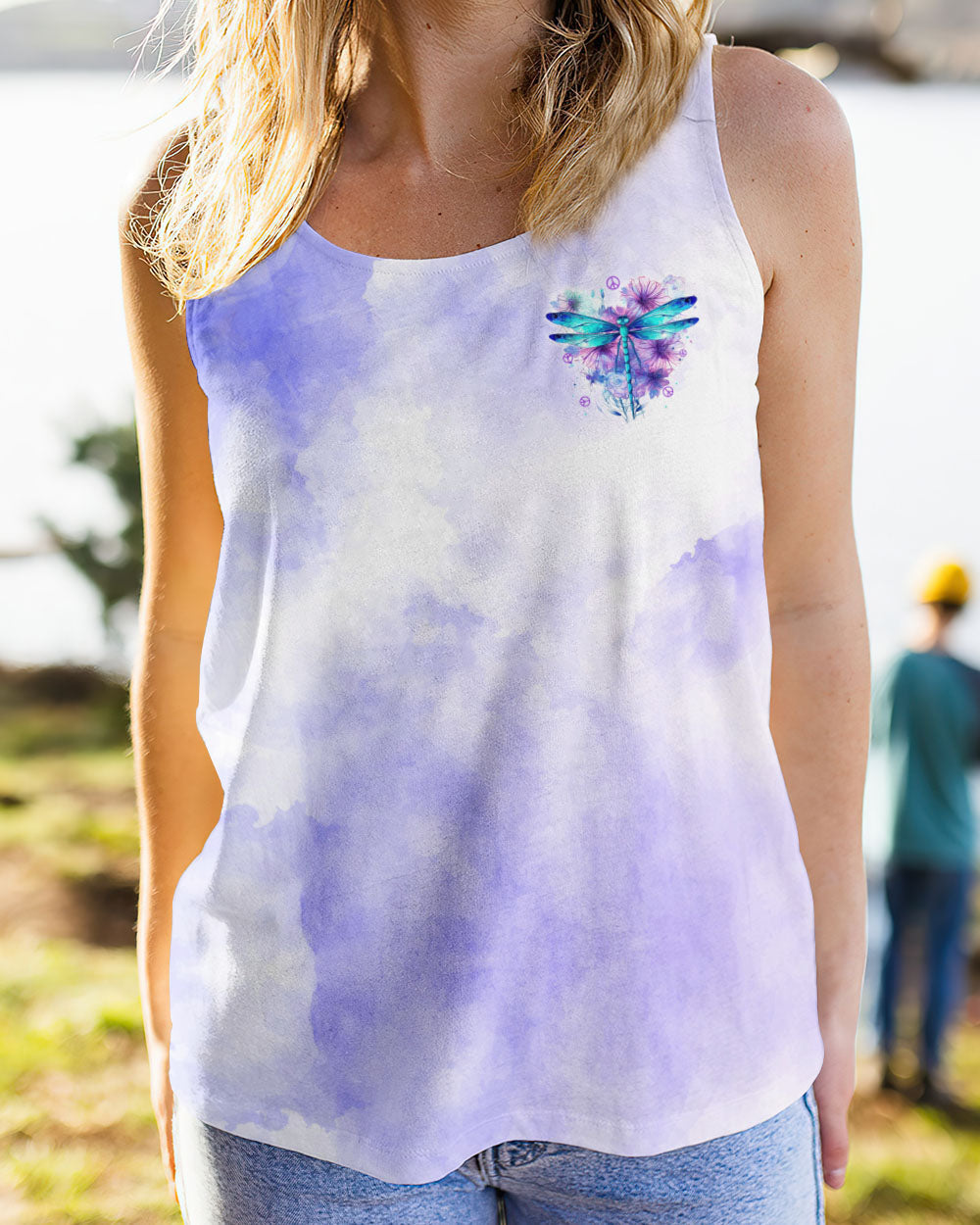 Every Little Thing Is Gonna Be Alright Peacefu Purple Dragonfly Inspirational Graphic AOP Shirts _12_ Cv1pm