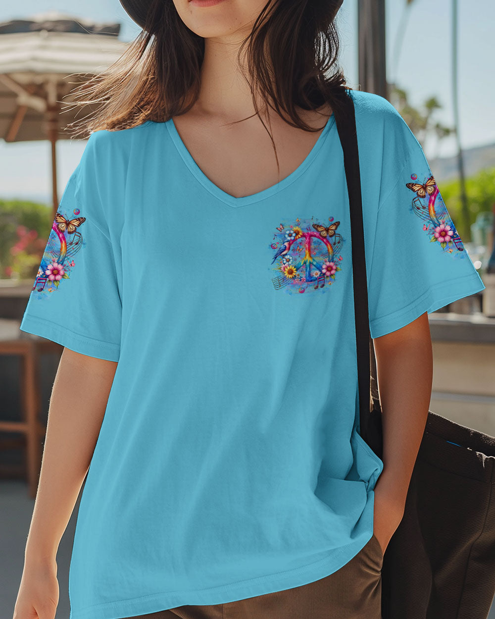 Every Little Thing Is Gonna Be Alright Tie Dye Peace Sign AOP Shirts _2_ yYxBD