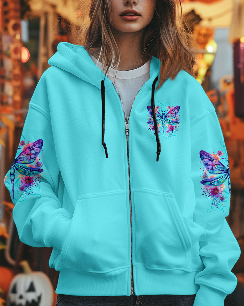 Everything Happens for a Reason Just Believe Dragonfly and Flower Design AOP Shirts _10_ f2bO4