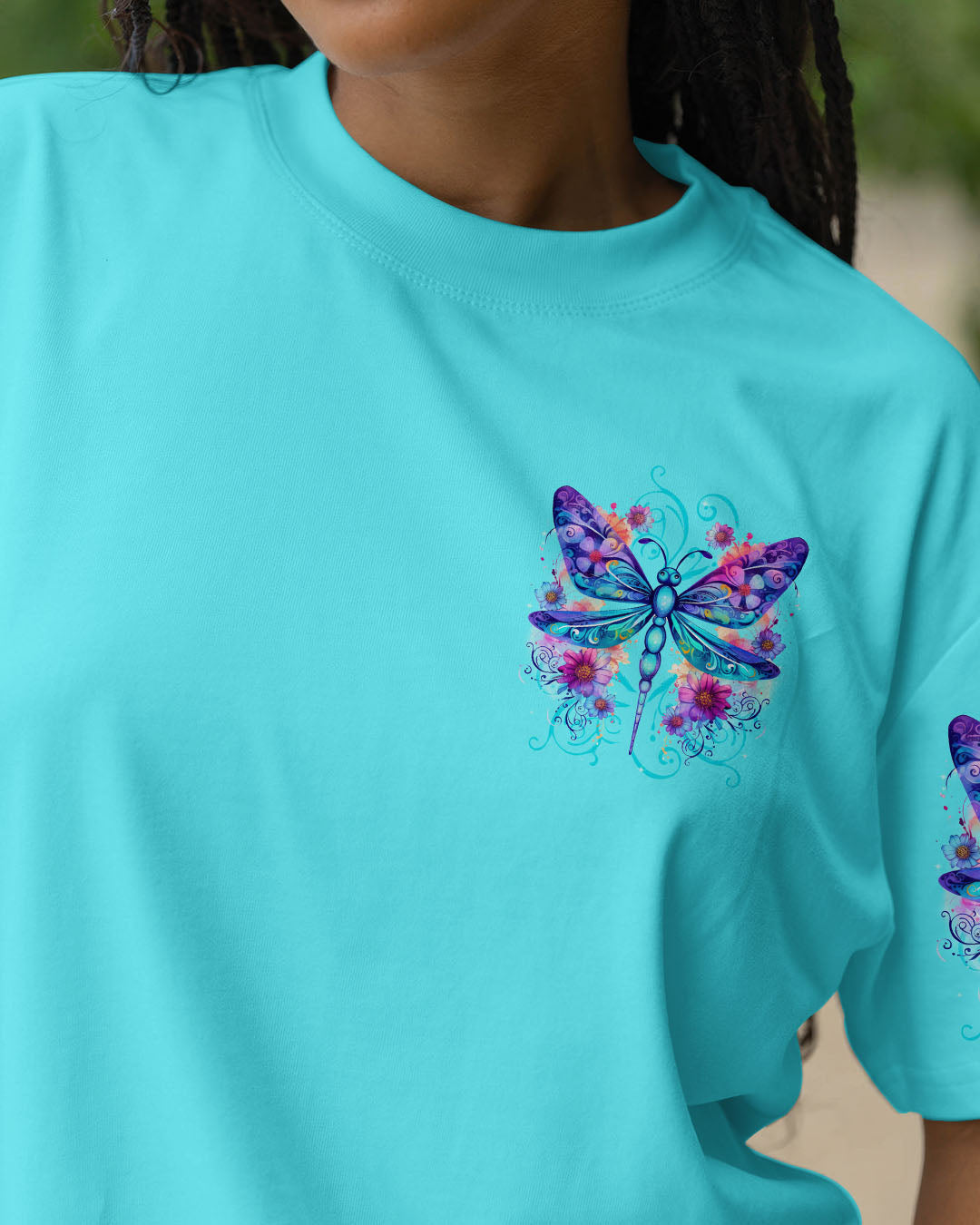 Everything Happens for a Reason Just Believe Dragonfly and Flower Design AOP Shirts _2_ ITEuC