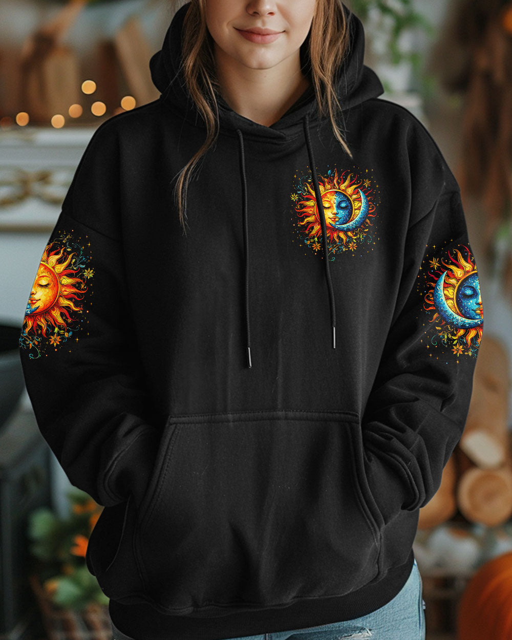 Everything Happens for a Reason Just Believe Sun and Moon AOP Shirts _13_ 9k2AG