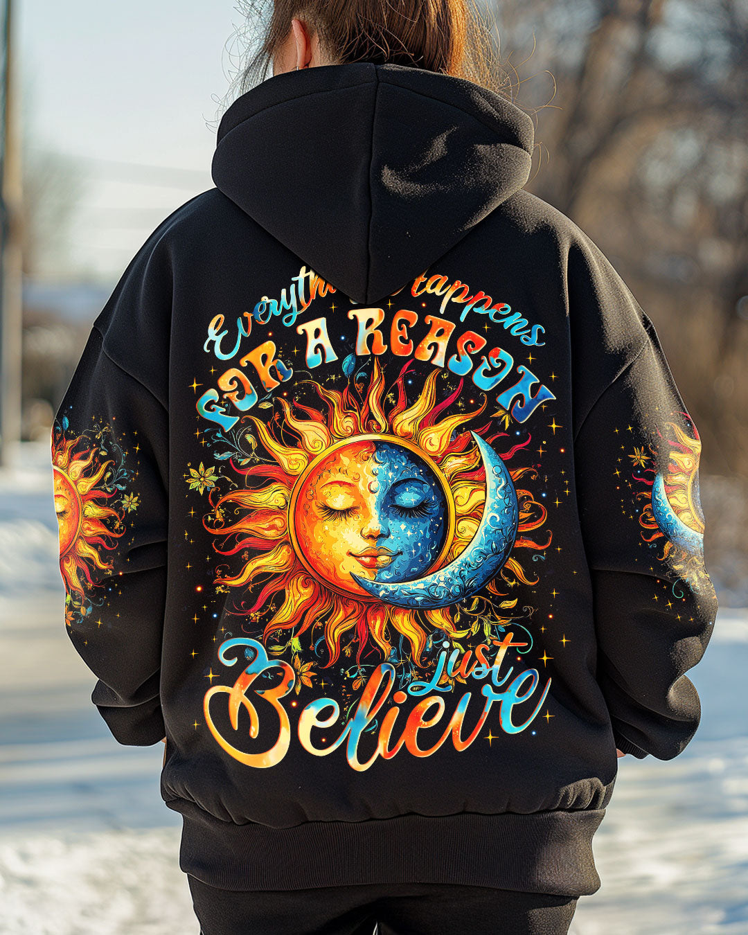 Everything Happens for a Reason Just Believe Sun and Moon AOP Shirts _1_ 1SMXu