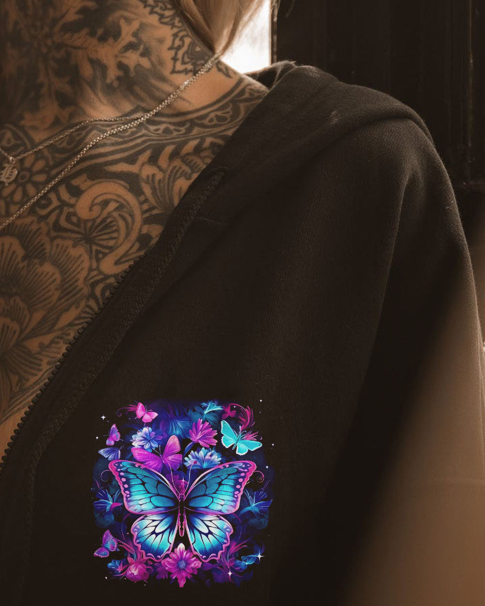 Everything Happens for a Reason just Believe Inspirational Butterfly AOP Shirts _10_ tcxSC