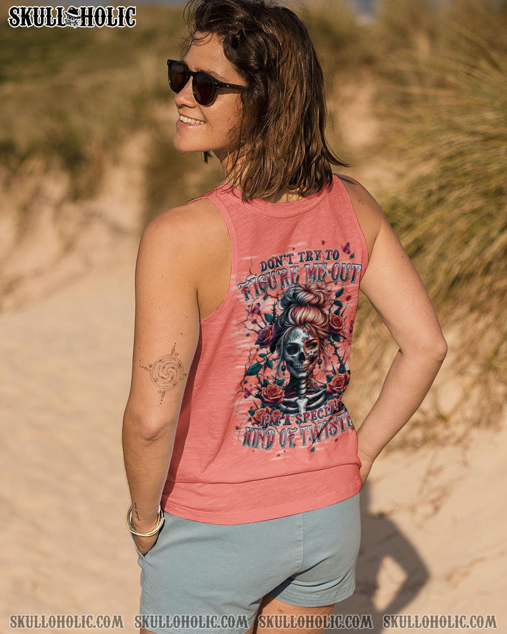 Figure Me Out Kind of Twisted Gothic Skull _26 Butterfly Girl Graphic AOP Shirts _11_ jtaa4