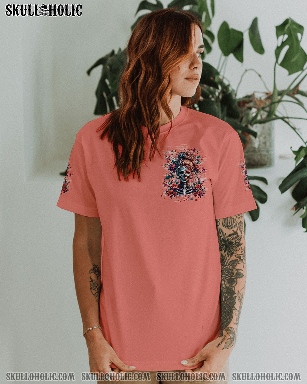 Figure Me Out Kind of Twisted Gothic Skull _26 Butterfly Girl Graphic AOP Shirts _14_ Hhy3q