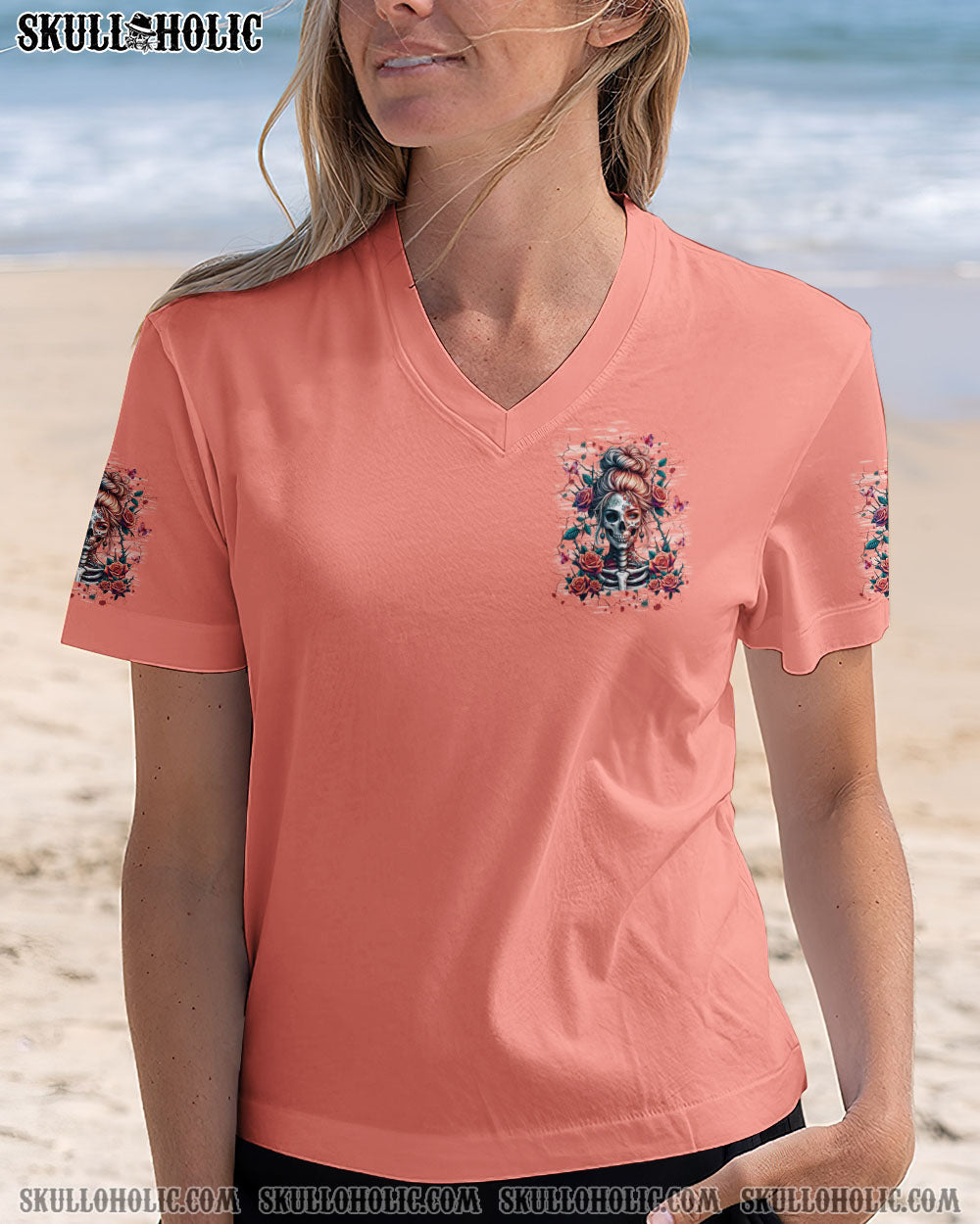 Figure Me Out Kind of Twisted Gothic Skull _26 Butterfly Girl Graphic AOP Shirts _2_ McO6J