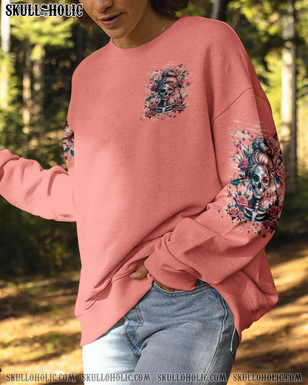 Figure Me Out Kind of Twisted Gothic Skull _26 Butterfly Girl Graphic AOP Shirts _6_ HD4D4