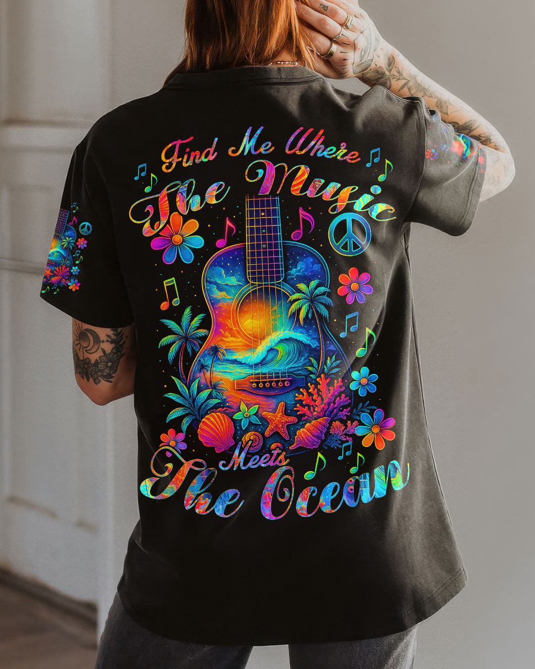 Find Me Where the Music Meets the Ocean Tropical Guitar Music _26 Ocean AOP Shirts _12_ xJiO5