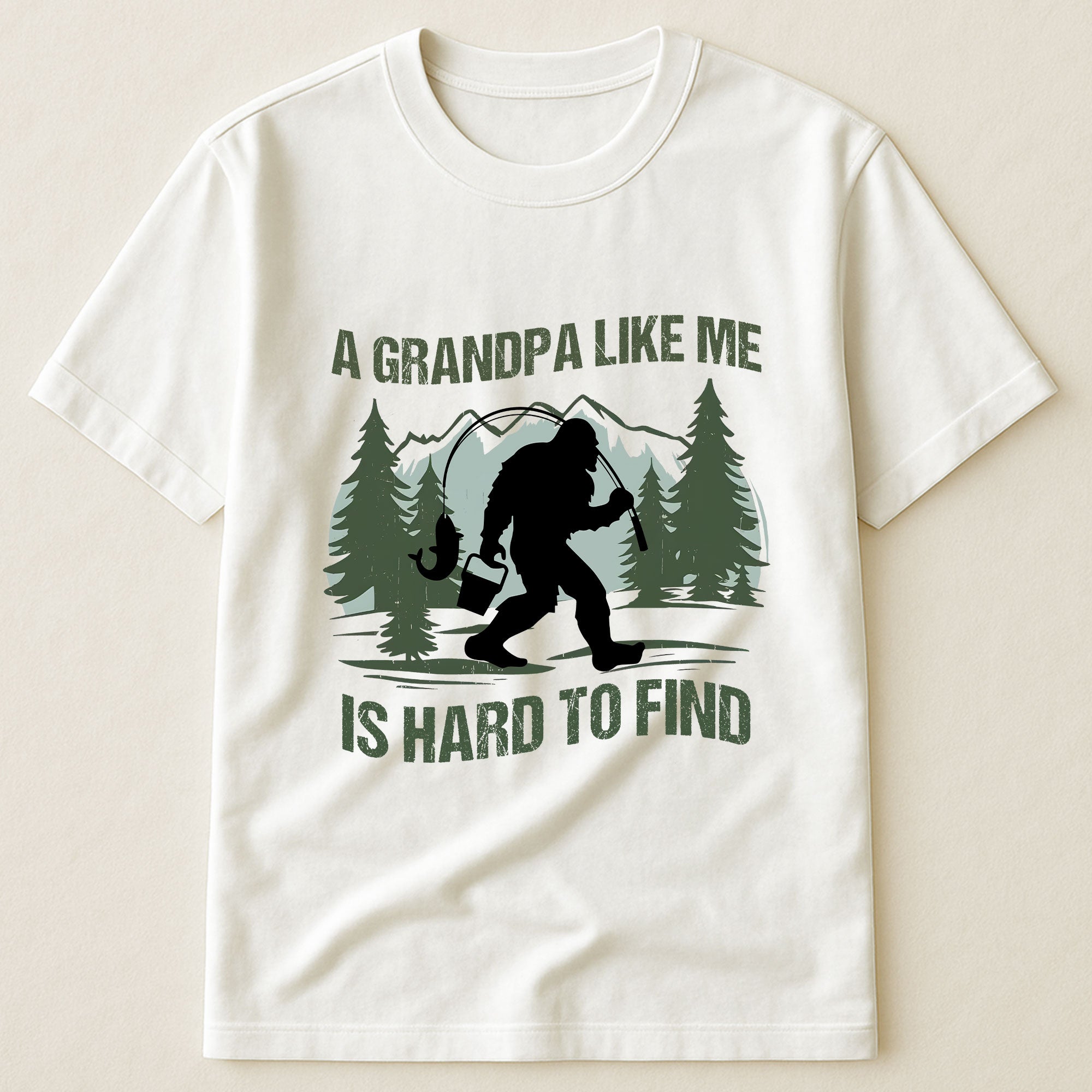 Funny Bigfoot For Dad_ Grandpa_ Men_ Him Personalized Shirt_1
