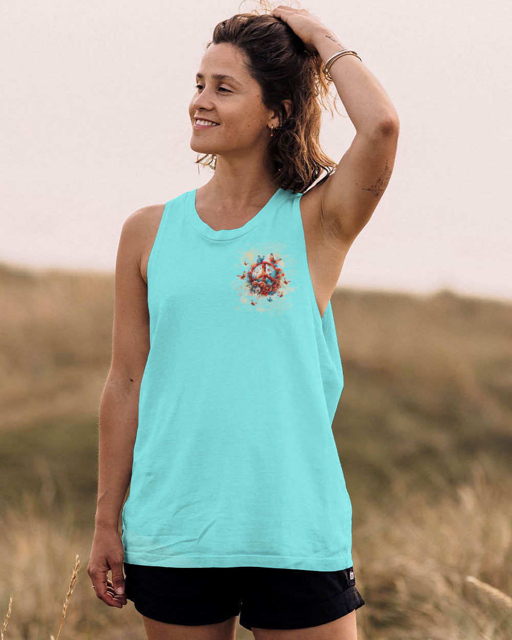 Gypsy Soul Hippie Heart Fairy Peace Van and Flower Vintage Butterfly AOP Shirts _10_ 7PqLa