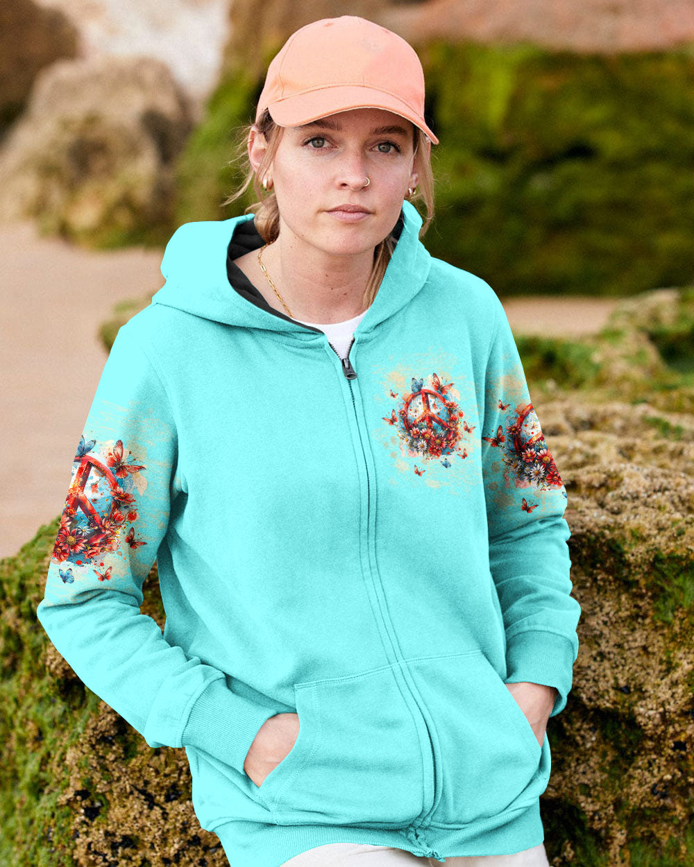 Gypsy Soul Hippie Heart Fairy Peace Van and Flower Vintage Butterfly AOP Shirts _8_ 9roW7