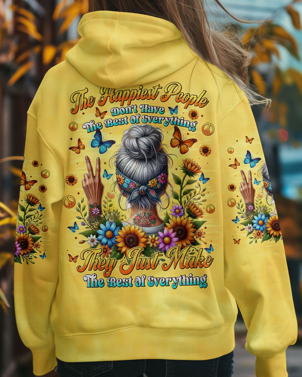 Happiest People Don_E2_80_99t Have the Best of Everything Inspirational Peace Graphic AOP Shirts _1_ fmElI