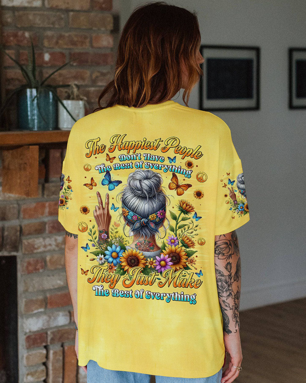 Happiest People Don_E2_80_99t Have the Best of Everything Inspirational Peace Graphic AOP Shirts _3_ ssr4a