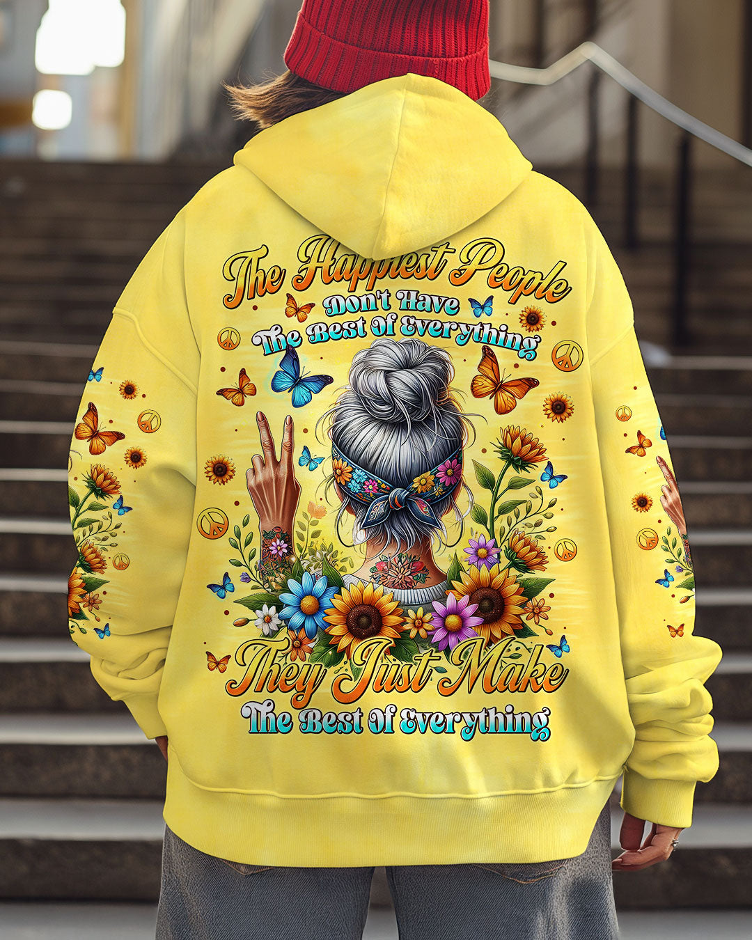 Happiest People Don_E2_80_99t Have the Best of Everything Inspirational Peace Graphic AOP Shirts _7_ UHydm