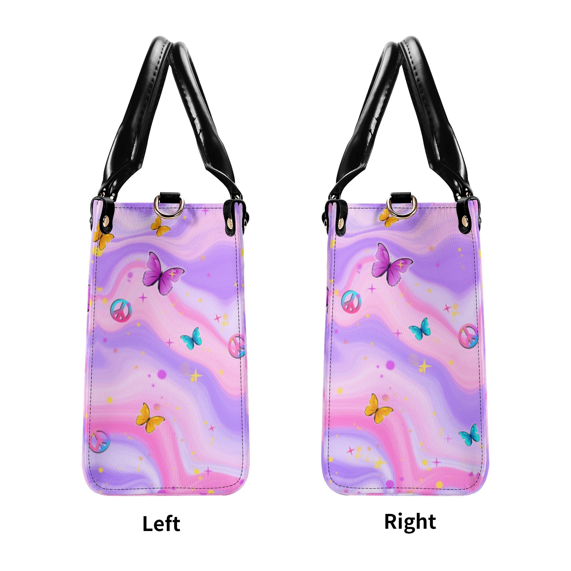 Happy Days Gnome Colorful Heart Hippie Leather Bag Gift for Women _7_ OGrS7