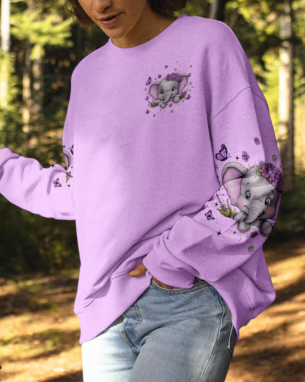 Hippe Soul with anElephant Heart Cute Elephants with Peace _26 Love Design AOP Shirts _6_ kClQy