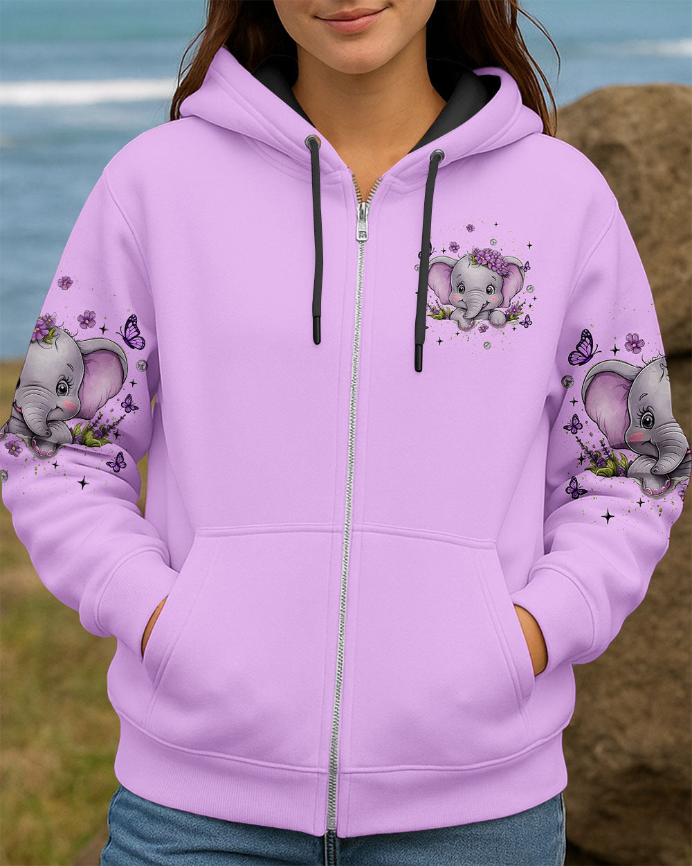 Hippe Soul with anElephant Heart Cute Elephants with Peace _26 Love Design AOP Shirts _8_ ErqhT