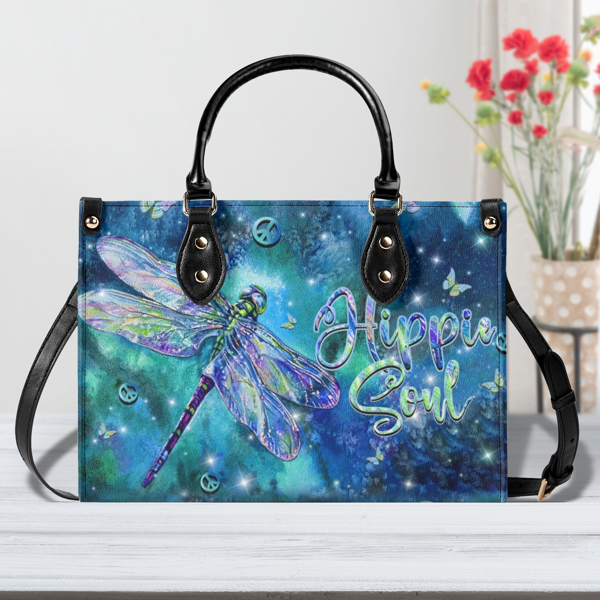 Hippie Soul Dragonfly Galaxy Boho Leather Bag Gift for Women _8_ NcpKZ