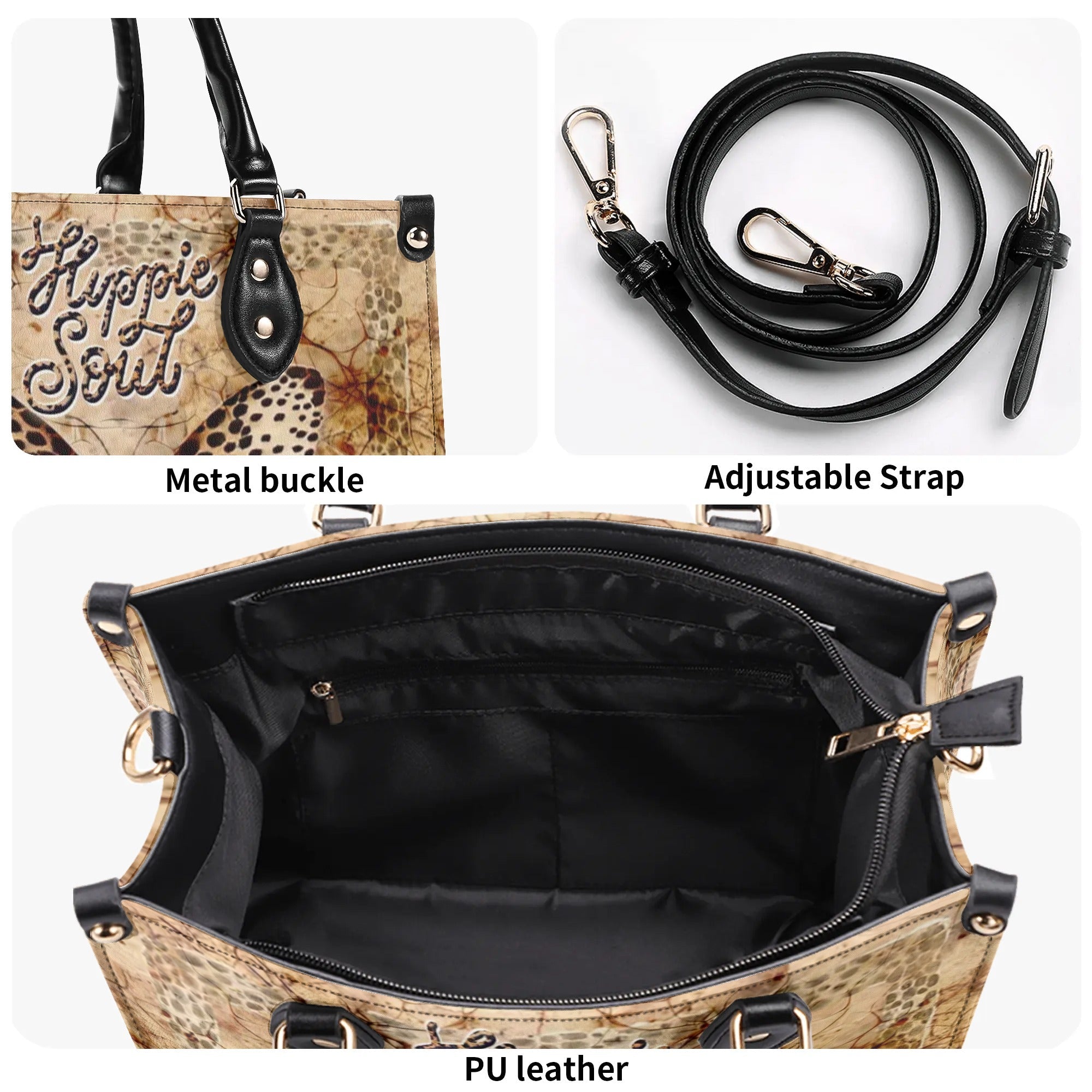 Hippie Soul Leopard Butterfly Vintage Boho Style Hippie Leather Bag _11_ 8FRFU