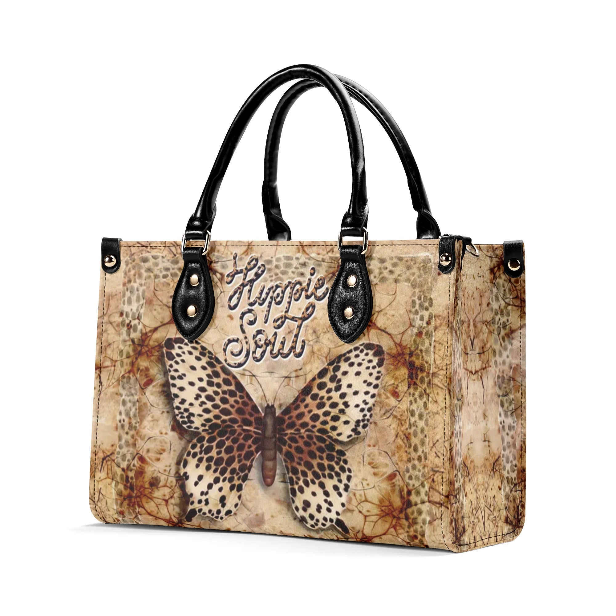 Hippie Soul Leopard Butterfly Vintage Boho Style Hippie Leather Bag _9_ 7p1mz
