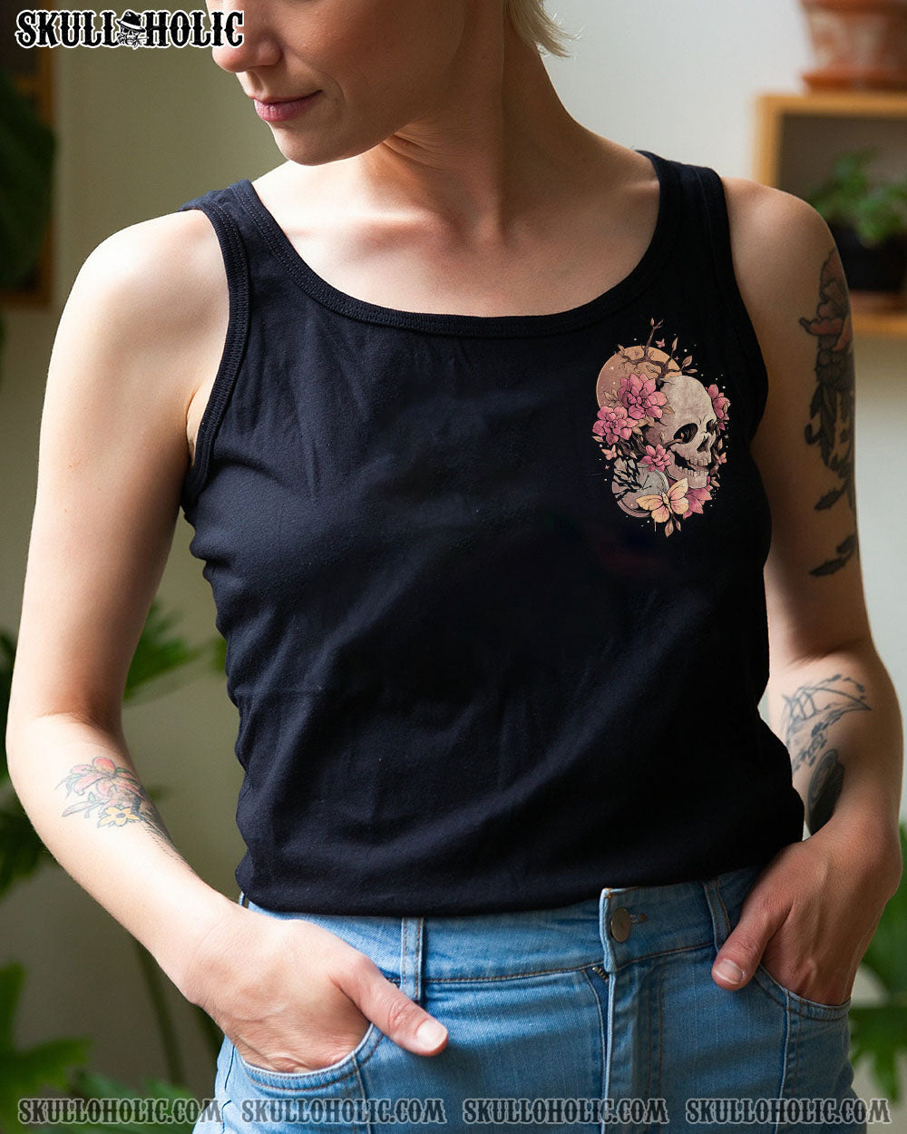 I Am a Sweet Girl Full of Crazy Funny Skull and Butterfly Graphic Tee for Women AOP Shirts _5_ iA7ON