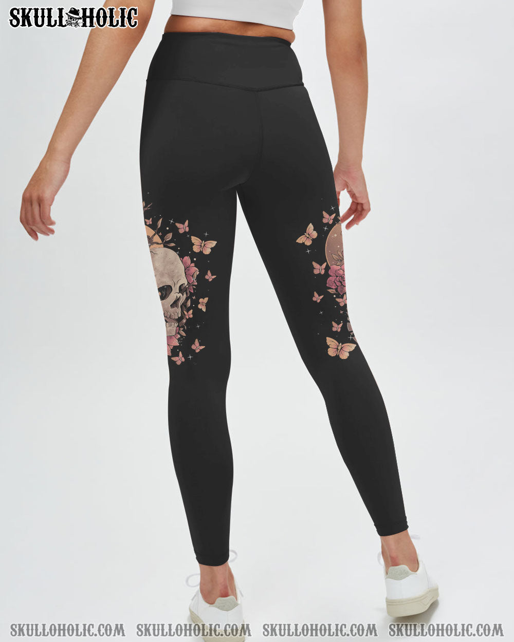 I Am a Sweet Girl Full of Crazy Funny Skull and Butterfly Graphic Tee for Women AOP Shirts _7_ USisn